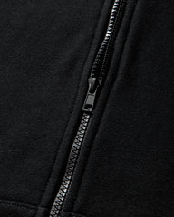 Men's Double Layer Zip Up Hoodie Black