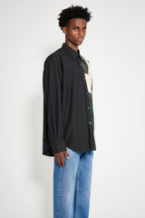 TRÈS BIEN everywear Re-Worked Classic Shirt Mixed Ripstop Black