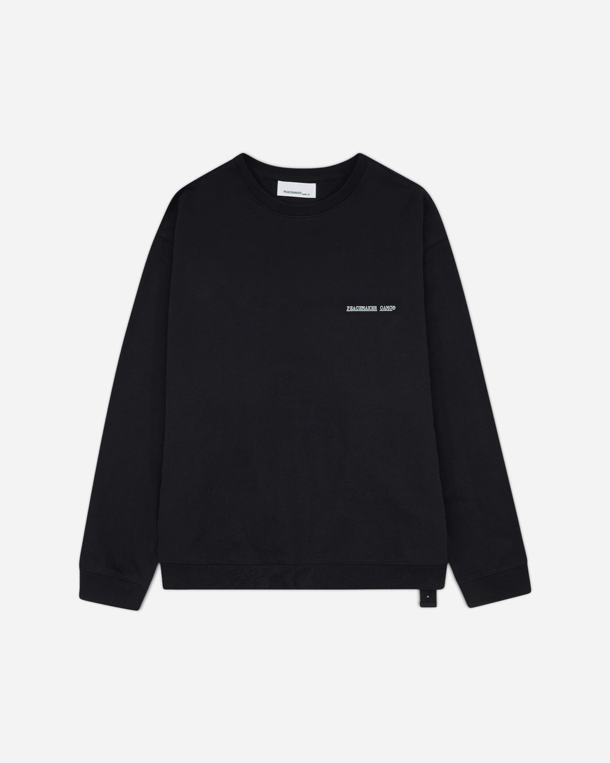 Men's Dogs Print Crewneck Sweatshirt Black