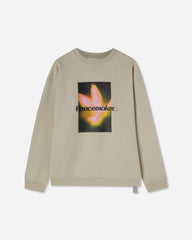 Men's Bird Loose Fit Crewneck Sweatshirt Sand