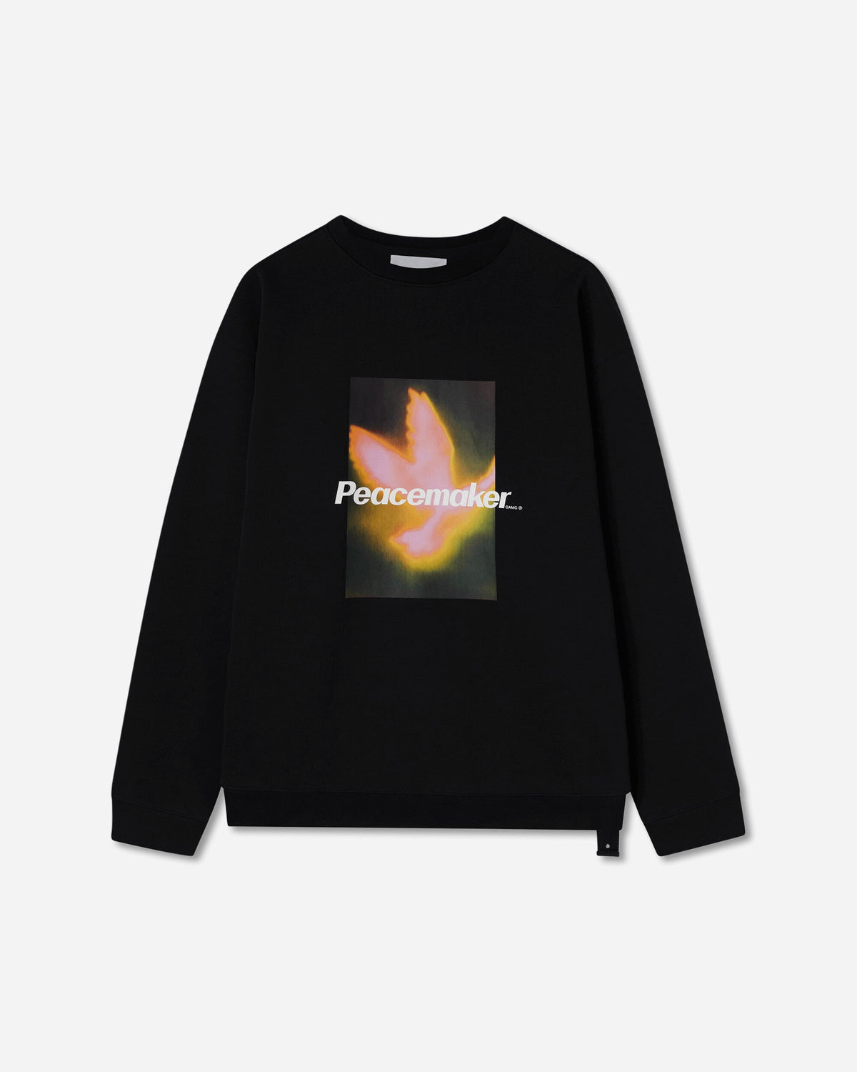 Men's Bird Loose Fit Crewneck Sweatshirt Black