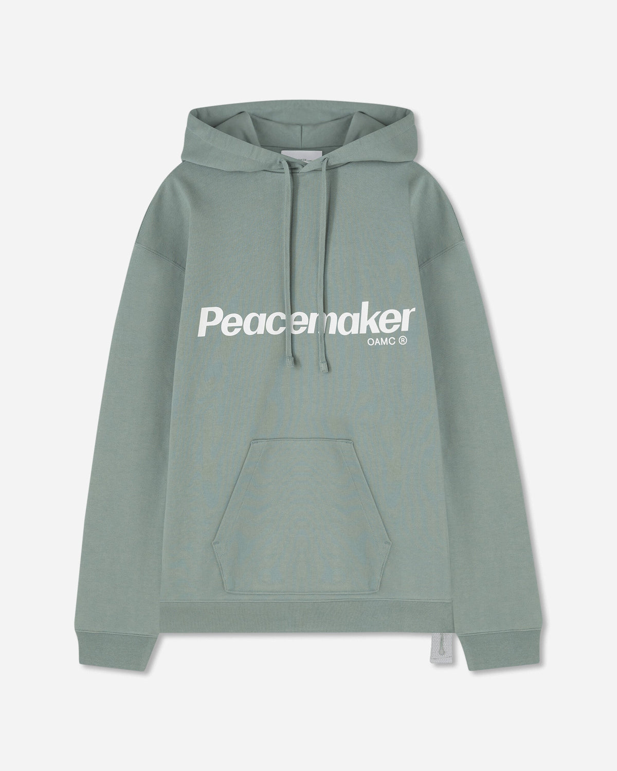 Men's Flower Loose Fit Hoodie Sage Green