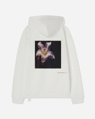Men's Flower Loose Fit Hoodie Snow White