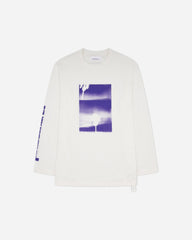 Men's Panorama Print Longsleeve T-Shirt White