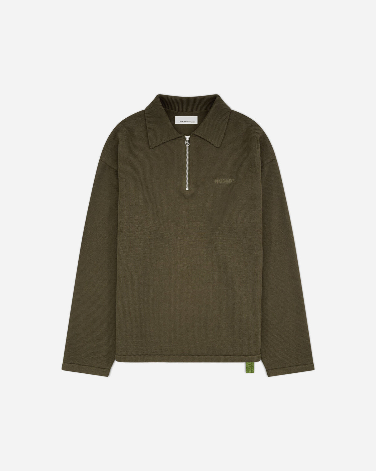 Men's Knit Polo Military Green