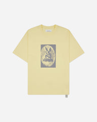 Men's Dynamo Print Loose Fit T-Shirt Light Yellow