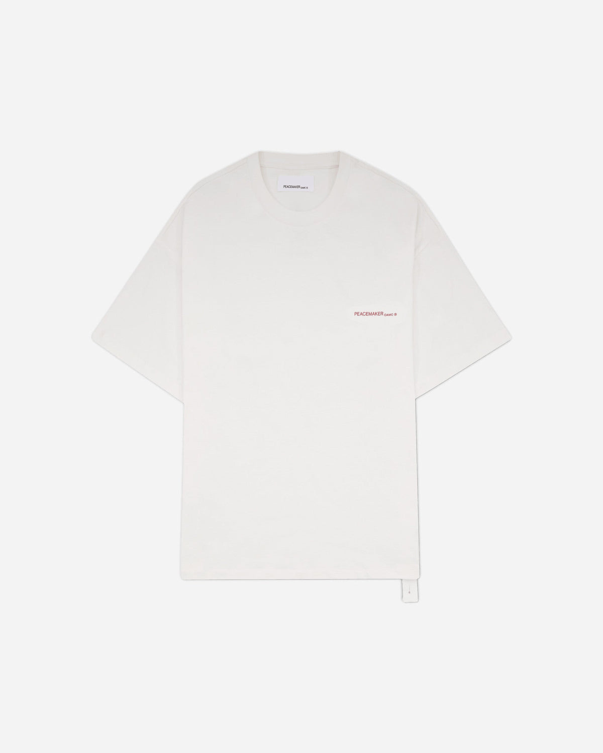 Men's Keys Print Oversized Fit T-Shirt White