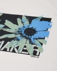 Men's Flower Print Regular Fit T-Shirt White