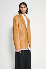 Our Legacy Opening Blazer Burnt Sugar Leather