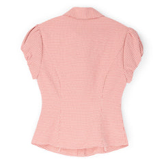 Danielle Guizio Liana Gingham Top (Red love)