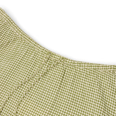 Danielle Guizio Maelle Gingham Mini Skirt (Green)