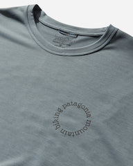 Men's Capilene Cool Daily Shirt Spoke Stencil Blue Sage