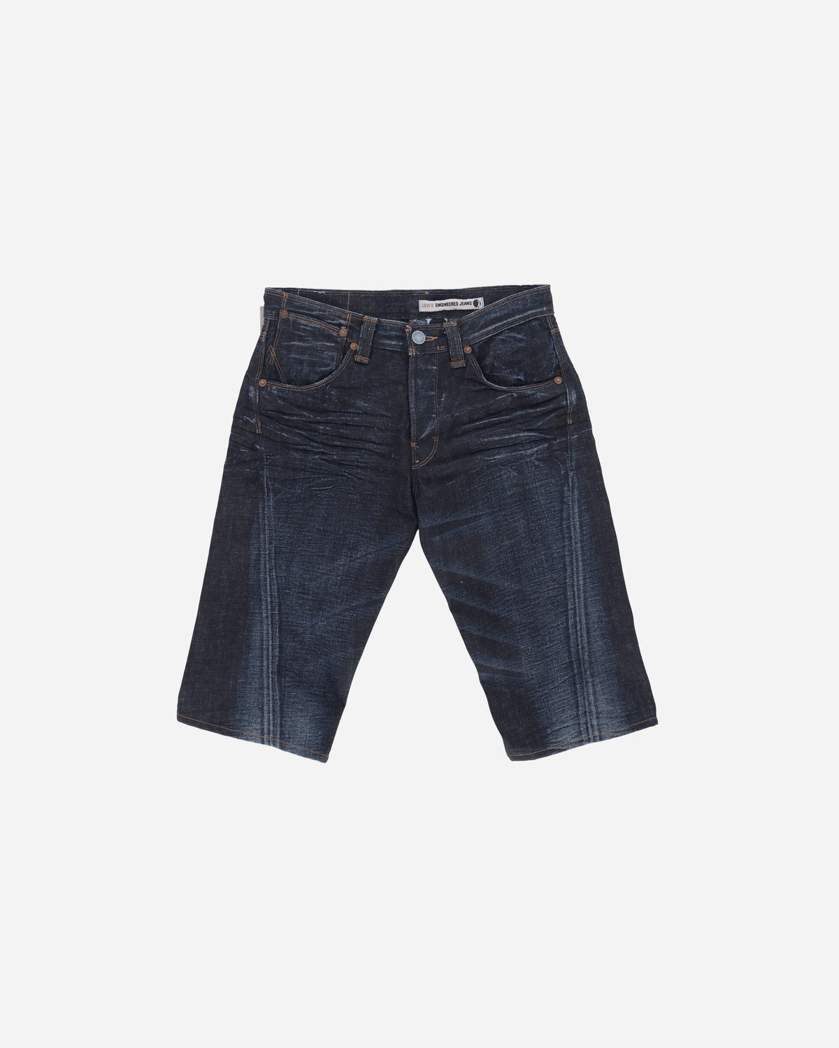 Men's Engineered Deadstock Denim Shorts Blue
