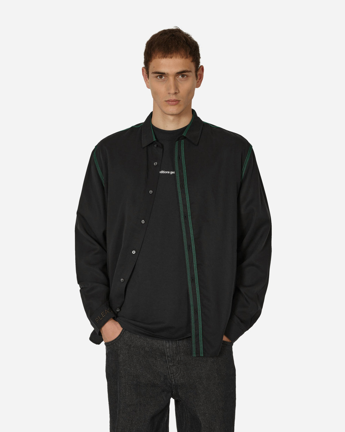 Life Button Down Shirt Black