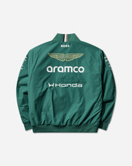 Men's ASTON MARTIN ARAMCO F1 TEAM Replica Bomber Jacket Green Lux