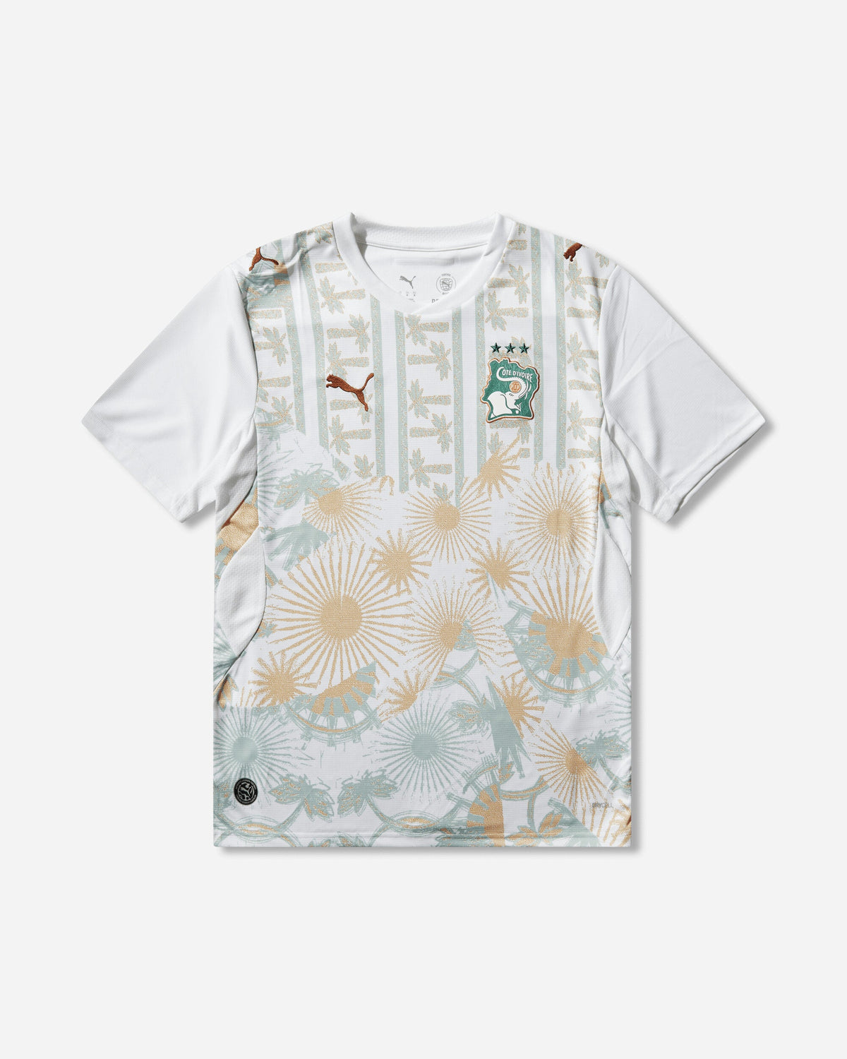 Men's Côte d'Ivoire 2026 Away Jersey White / Warm Chestnut