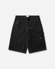 Men's Ash Canvas Shorts Washed Black
