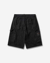 Men's Ash Canvas Shorts Washed Black