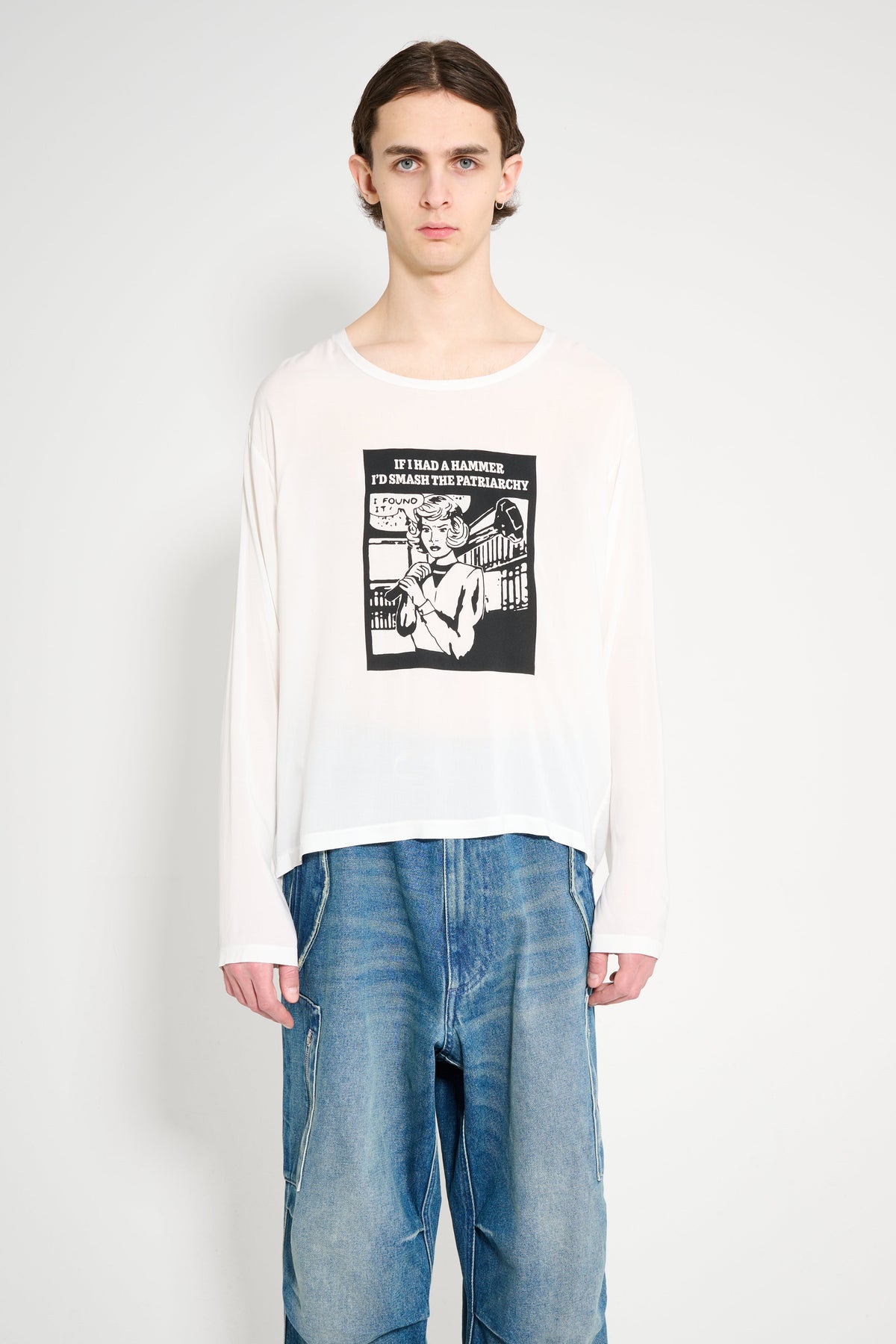 Random Identities Long Sleeve T-shirt White