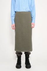 Rier Fleece Wrap Skirt Camoscio