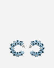 Lit Hoop Earrings Light Blue