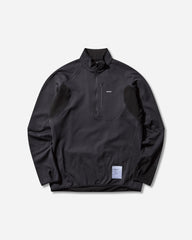 Men's FuzzFleece Half‑Zip Sweatshirt Black
