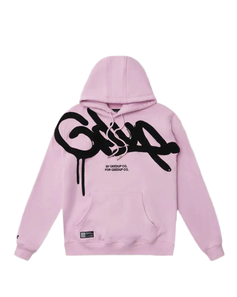 GEEDUP Handstyle Hoodie "Lavender Black"
