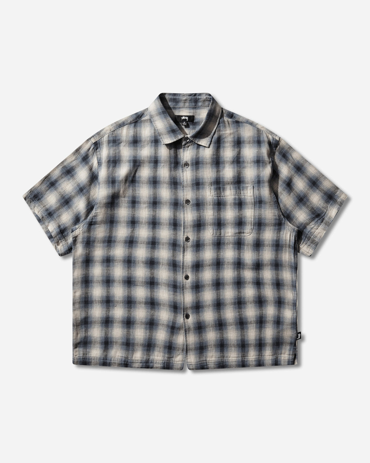 Liam Shortsleeve Plaid Shirt Blue