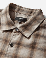 Liam Shortsleeve Plaid Shirt Brown