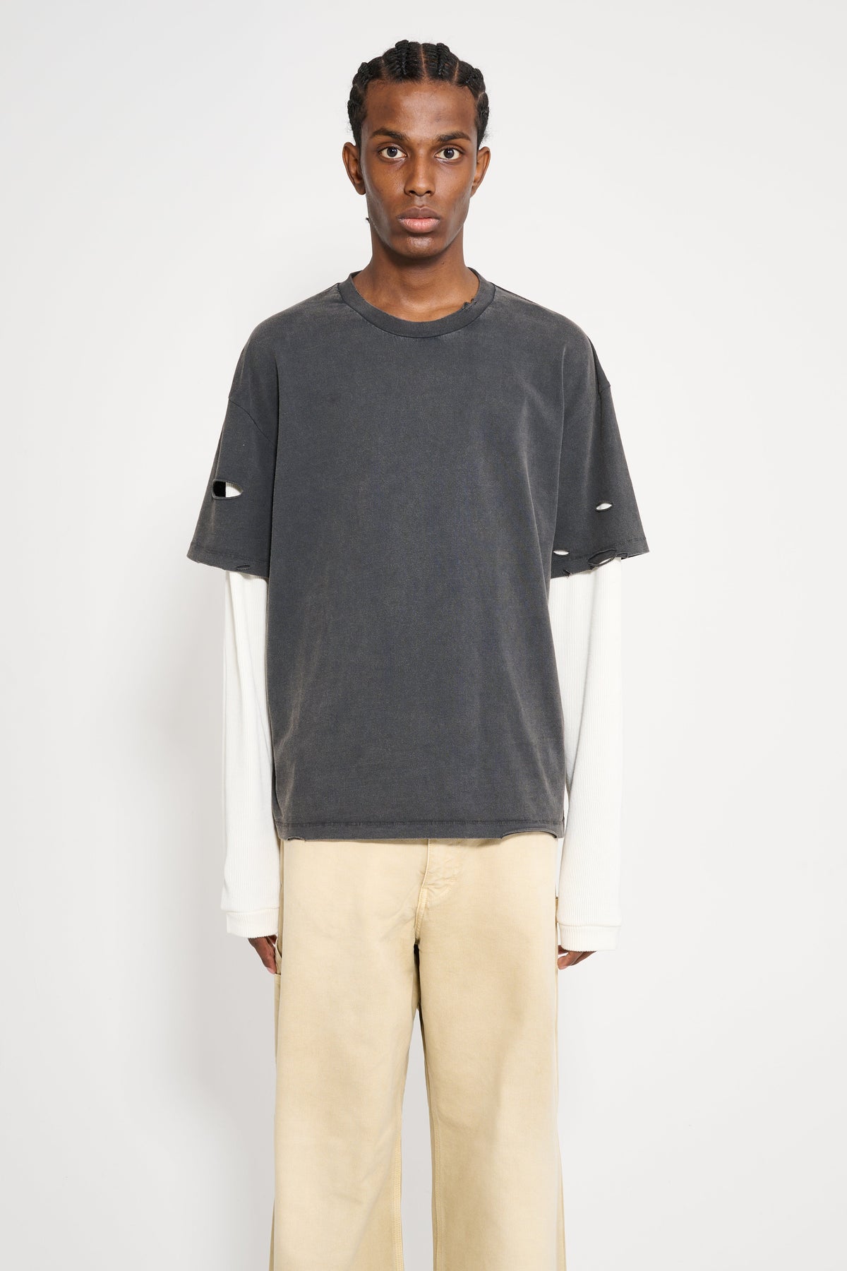 Stockholm Surfboard Club Back Logo Layered T-shirt Black