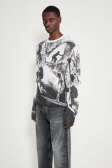 Stockholm Surfboard Club Printed Knitted Sweater Collage Print