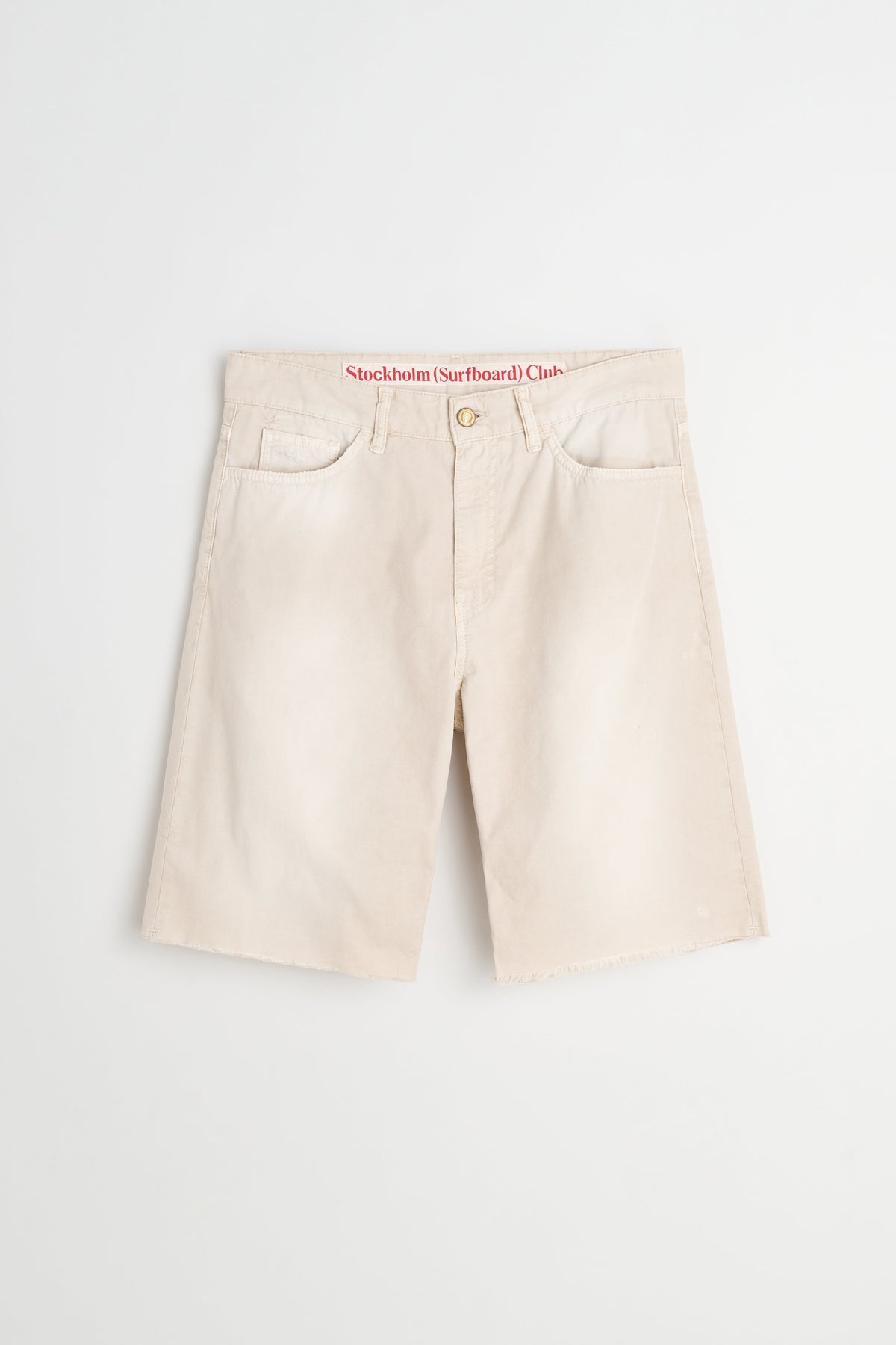 Stockholm Surfboard Club Half Chino Shorts Beige