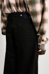 Stone Island Denim Research Straight Leg Jeans Bull Denim-TC Black