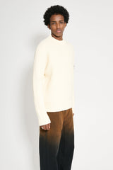 Stone Island Knitted Double Weave Sweater Natural