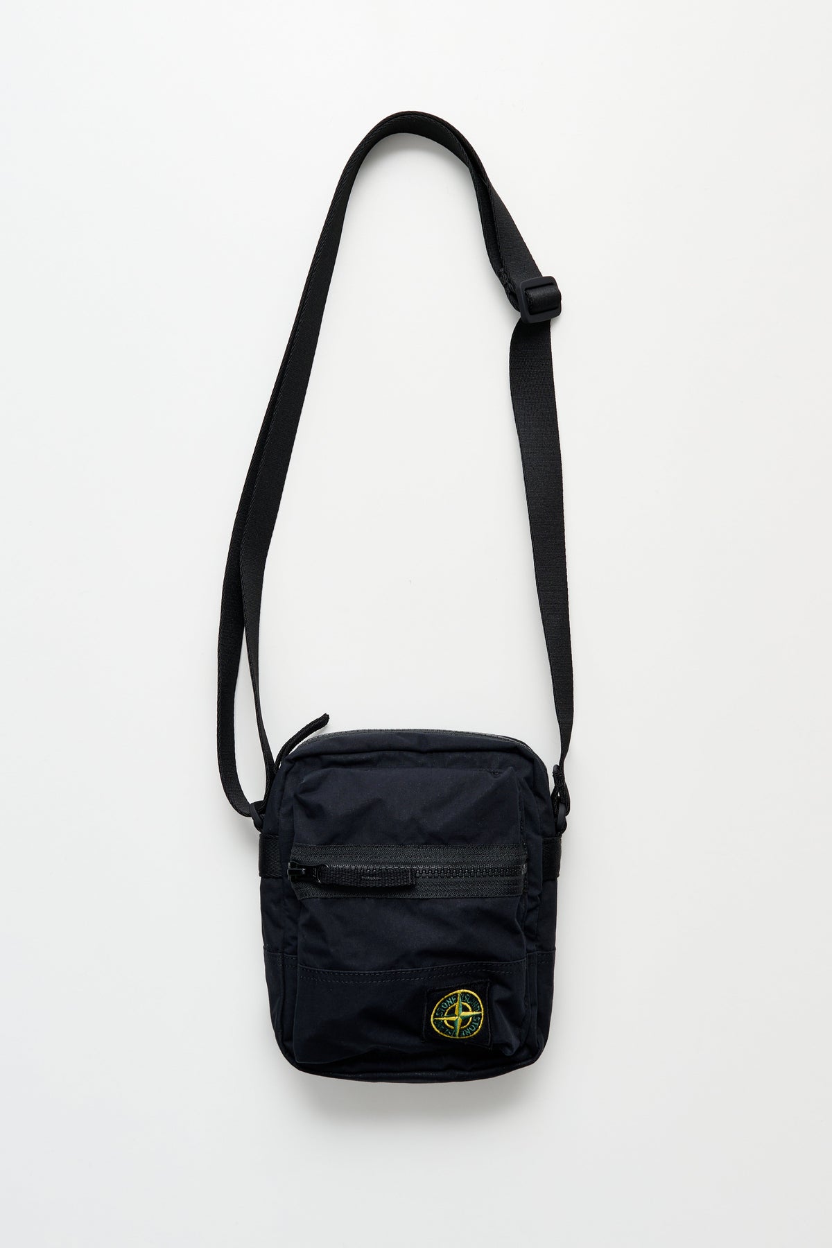 Stone Island Aluminium Tela Pouch Bag Black