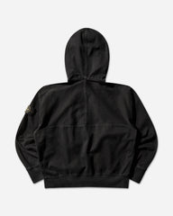 Men's Organic Panama Cotton 'OLD' Effect Zip Jacket Black