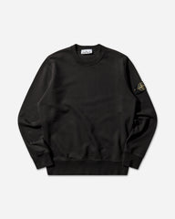 Men's Organic Cotton Fleece Crewneck Sweatshirt Black