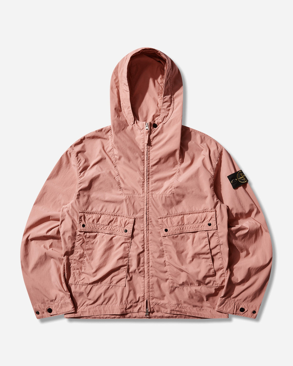 Men's Light Compact Touch Poly-TC Hooded Jacket Oleander