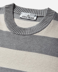 Men's Marina Striped Crewneck Jumper Ivory