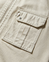 Men's Light Bull Denim-TC Overshirt Ivory