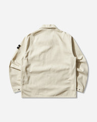 Men's Light Bull Denim-TC Overshirt Ivory