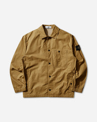Men's Double-Coated Cotton Ripstop Overshirt Mustard