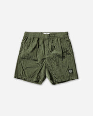 Men's Nylon Metal Swim Shorts Military Green