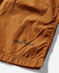 Men's Nylon Metal Swim Shorts Orange