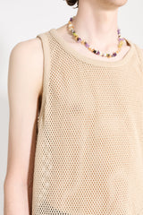 Stüssy Cotton Big Mesh Tank Natural