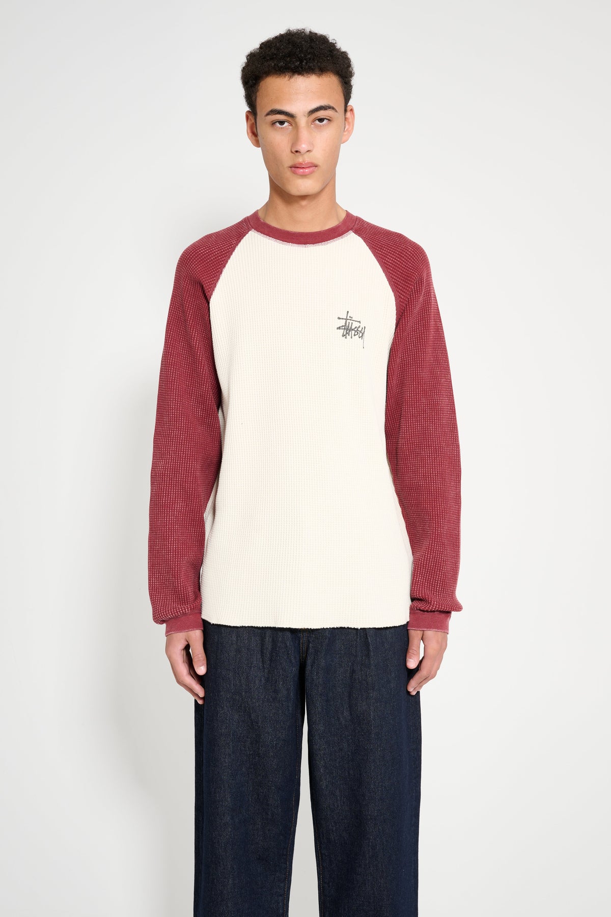 Stüssy Raglan Thermal Two Tone Off White