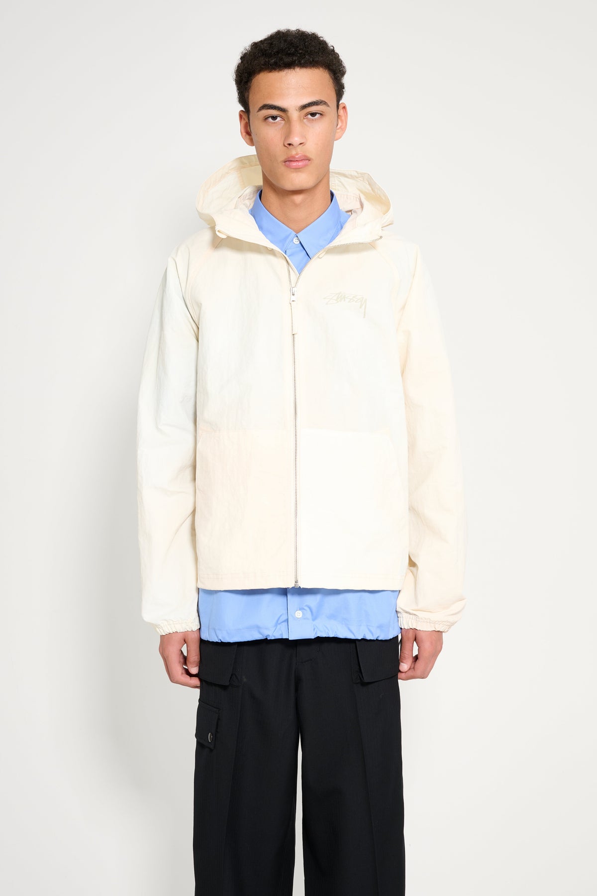 Stüssy Beach Shell Wave Dye Jacket Bone