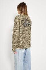 Stüssy Raglan Thermal Basic Stock Leopard