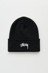 Stüssy Stock Cuff Beanie Black