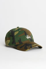 Stüssy Basic Washed Low Pro Cap Woodland Camo